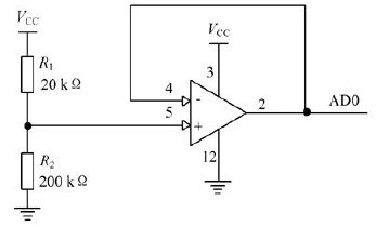 圖2 光敏電阻硬件電路圖